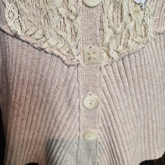 Free People Cream Knit Cardigan - Picture 3 of 7